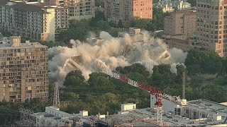 Crews implode Turtle Creek building in Uptown Dallas [upl. by Nrobyalc630]