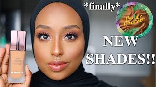 68 SIS NEW HOURGLASS LIQUID FOUNDATION  NEW BUTTER BRONZER SHADES  Aysha Harun [upl. by Borszcz]