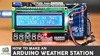 Arduino Project Weather Station with a BME280 sensor and an LCD screen with Arduino Mega [upl. by Coraline]