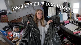 decluttering amp organizing my entire house 🏠📦 because its a hot mess [upl. by Anitnelav]