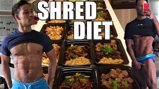 Shredding Diet  FULL DAY OF EATING  Cutting Meal Plan [upl. by Ahsaekal456]