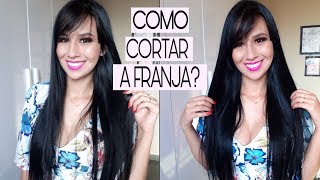 CORTANDO A FRANJA EM CASA [upl. by Cordy]