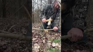 Hafted clovis spear novembersouth primitive flintknapper bushcraft primitiveskills fyp [upl. by Sprague]