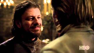 HBOs quotA Game of Thronesquot Ned and Jaime meet — TheOneRingnet [upl. by Jessie]