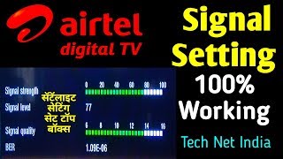 Airtel DTH Signal Setting 2024  How to Find Airtel Digital TV Signal in 2 Min in Hindi [upl. by Sakram624]