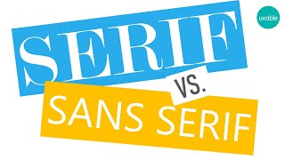 Serif vs Sans Serif Fonts  Know the Difference [upl. by Anaihs304]