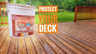 Easiest Way to Stain your Deck  FAST [upl. by Rosalinde]