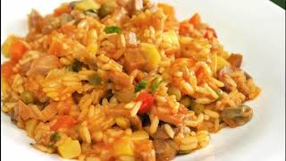 ARROZ VEGETARIANO con Verduras o PAELLA vegana [upl. by Brunn132]