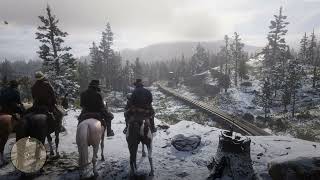 Red Dead Redemption 2 Robbing A Train gameplay [upl. by Ynattirb665]