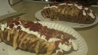 How to Make Hasselback Potatoes with Cheese and Bacon [upl. by Iadrahc]