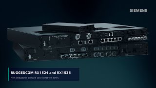 RUGGEDCOM RX1524 and RX1536  Rugged Ethernet switches and routers for substations [upl. by Huggins]