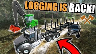 LOGGING IS BACK IN A NEW ALASKA MAP amp MOVING EQUIPMENT  FARMING SIMULATOR 2017 [upl. by Bibah]