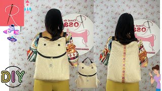 COMO FAZER MOCHILA FÁCIL 🌟 MOCHILA ANTIFURTO 🌟 COSTURA CRIATIVA 🌟 CANAL DA ROSA [upl. by Kcirderfla]