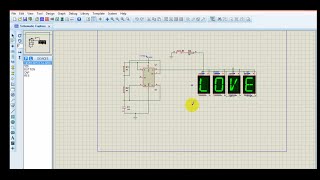 Alphabet and Numeric Display LCD with Proteus 8 Pro Simulation [upl. by Holladay]