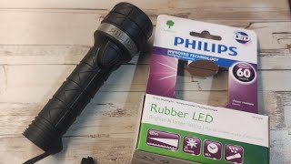 Philips LED Flashlight SFL5200 Rubber Torch [upl. by Atteniuq]