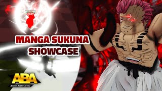 ABA INDEPTH MANGA SUKUNA SHOWCASE 1200 COMBO ALL SKILLS SHOWN [upl. by Mathilde875]