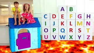 Roma and Diana learn the alphabet  ABC song [upl. by Rossi]