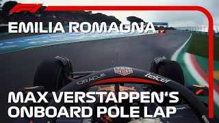 Max Verstappens Pole Lap  2022 Emilia Romagna Grand Prix  Pirelli [upl. by Saretta]