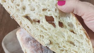 Jednostavna priprema Ciabatta hljeba bellissima italijanski recept 😃👌 recept hljeb ciabatta fy [upl. by Vine]