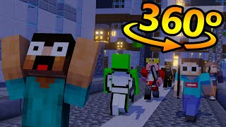 Minecraft Youtubers CHASES YOU IN 360° 4KVR [upl. by Shaun]