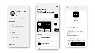 React Native Job App Clone [upl. by Hunger]