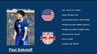 Paul Sokoloff  2009 NYRB  USYNT footage vs Croatia U15 [upl. by Gibb]