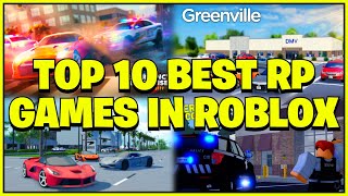 Top 10 BEST ROLEPLAY GAMES on ROBLOX [upl. by Romy]