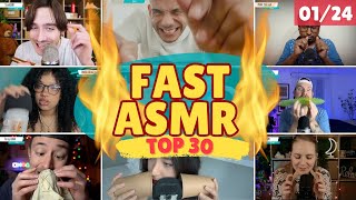 FAST ASMR 🔥 best 30 ASMR 🔥 January 2024 [upl. by Berkly]