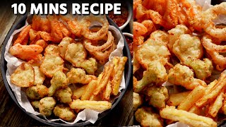 Assorted Veg Tempuras  CRUNCHY 10 MIN VEGETABLES PAKODA RECIPE  CookingShooking [upl. by Grantland]