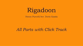 Rigadoon  Henry PurcellArr Gazda Play Along Track [upl. by Valida880]