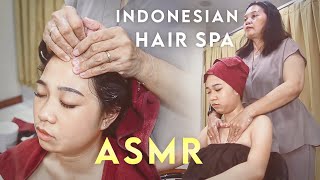 ASMR Creambath  Gentle Hair Spa amp Body Massage in Indonesian Salon [upl. by Notaes]