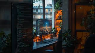 Relaxing Work Jazz Music  Soothe Your Mind with Cozy Coffee Shop Vibes Featuring Iconic Cityscapes [upl. by Denton]