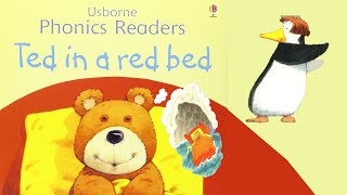 Ted in a red bed  USBORNE PHONICS READERS  phonicsbased text by Phil RoxbeeCox [upl. by Avehstab]