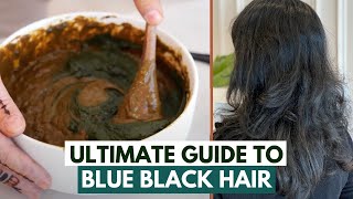 Two Step FoolProof Indigo Process for Black Hair  How to Achieve BlueBlack hair [upl. by Weisbart523]