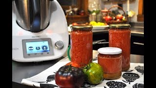 Conserva de tomate triturado con Thermomix ® [upl. by Eelarat]