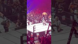 Darby Allin Barrel Coffin Drop Spot LIVE at AEW All Out at Sears Centre in Chicago IL on 83119 [upl. by Hoxsie]