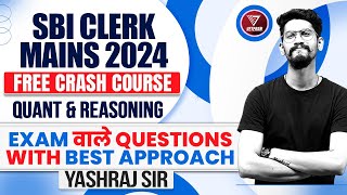 Day 14  Free Crash Course  SBI Clerk Quant amp Reasoning  Yashraj Sir  Veteran [upl. by Ennaeel]