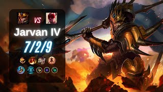 JARVAN IV JUNGLE vs LEE SIN  EUW LoL Challenger Patch 145 [upl. by Lavinia874]