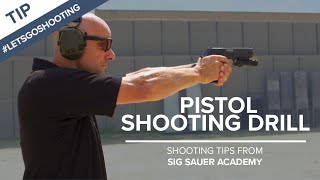 Pistol Shooting Drill to Improve Accuracy  Shooting Tips from SIG SAUER Academy [upl. by Nivrag48]