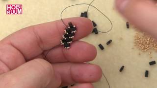 Tek Sıra Yarım Tila Bileklik Yapımı  Half Tila Bead Bracelet Tutorial DIY kendinyap [upl. by Adolphe]