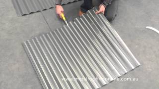 How to Turn Up Corrugated Iron Sheets  Metal Roofing Online [upl. by Rudd]