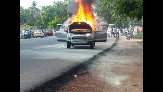 Ford ecosport catches fire in kerala [upl. by Emanuel]