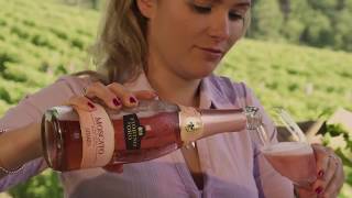 Abbazia Fiorino dOro Moscato rosé spumante dolce video tasting review English sub [upl. by Kcirreg]