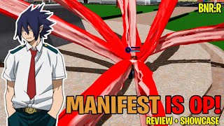 MANIFEST IS RELEASED AND IT IS OP Manifest Review  Showcase  Boku No Roblox Remastered [upl. by Aaren]