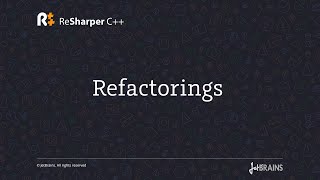 Refactorings in ReSharper C [upl. by Adnarem51]