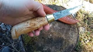 New Finnish knife puukko Toukokuu puukko puukkoknife [upl. by Shepp]