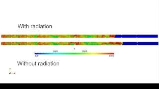 OpenFOAM Simulation Deflagration to Detonation Transition withwithout radiation effect [upl. by Anas]