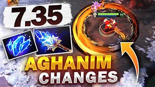 Dota 2 NEW 735 PATCH  ALL NEW AGHANIMS SCEPTERS REWORKED  CHANGES [upl. by Anitsirhcairam]