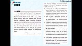 Enem 2009 compreensão de textos literatura  romance do nordeste [upl. by Xylon]