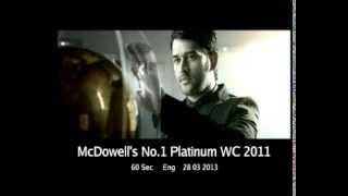 McDowells No1 Platinum TVC featuring MS Dhoni [upl. by Nalad]